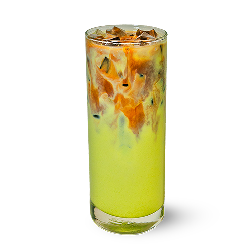 Iced Dirty Matcha Latte